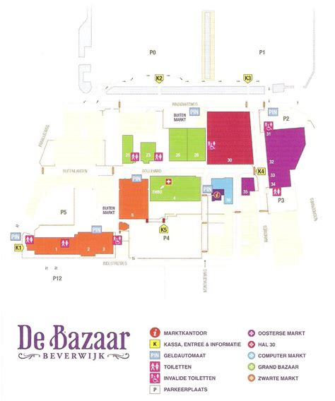 plattegrond bazaar beverwijk